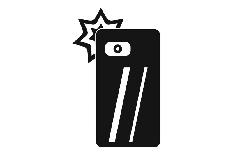 smartphone-selfie-flash-icon-simple-style