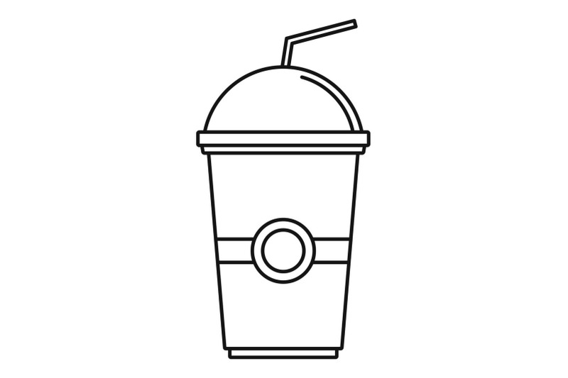 kiwi-smoothie-icon-outline-style