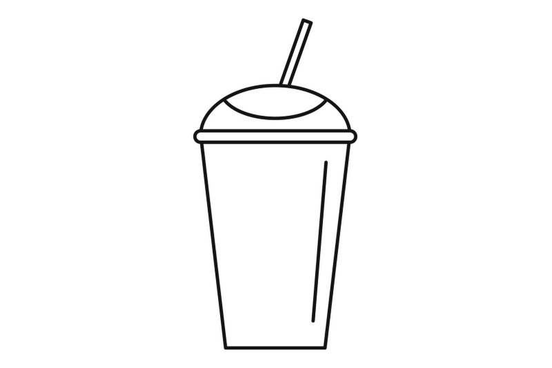 banana-smoothie-icon-outline-style