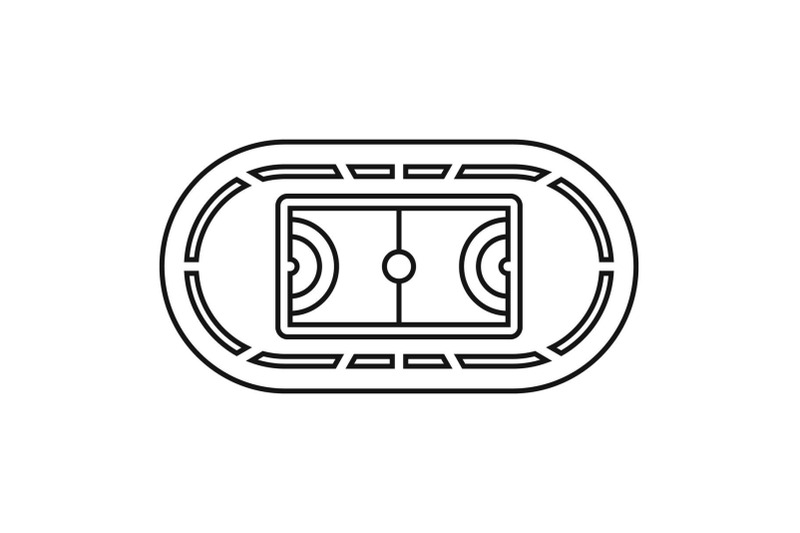 top-sport-field-icon-outline-style