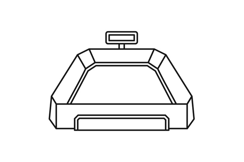 american-football-field-icon-outline-style