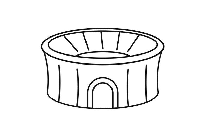 sport-arena-icon-outline-style