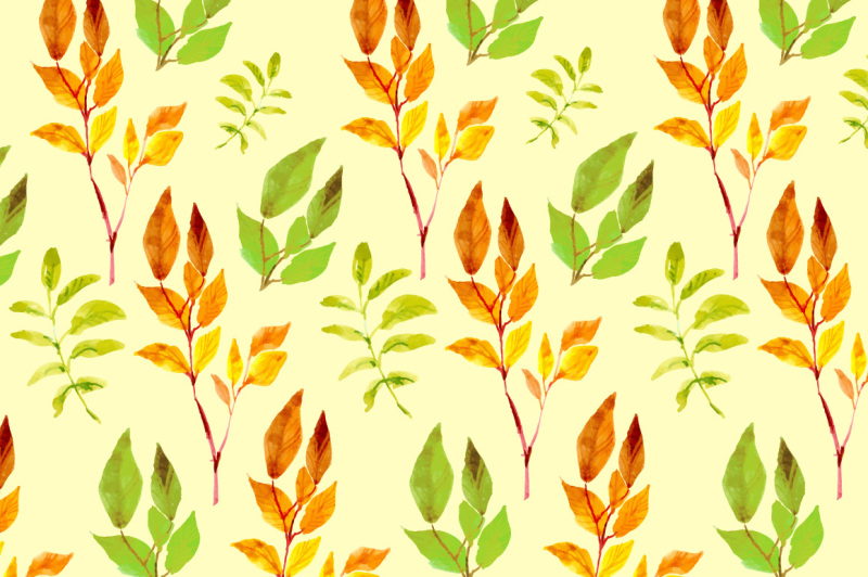 autumn-watercolor-leaves-vector