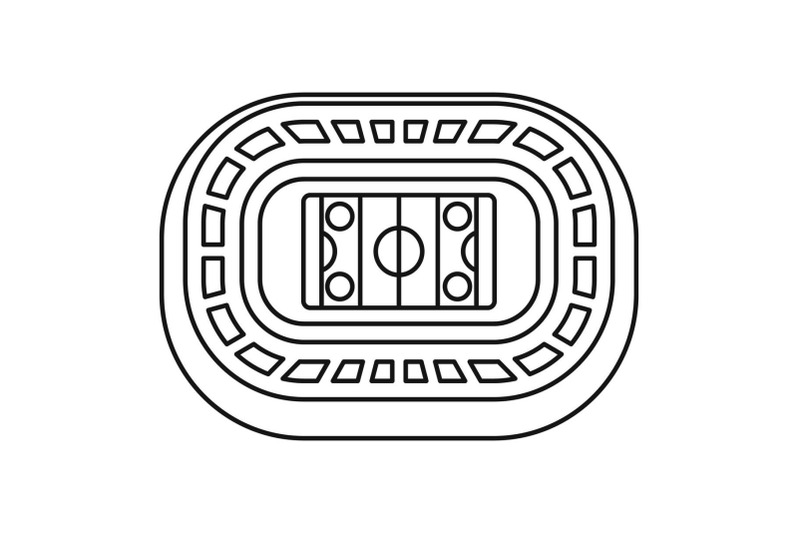 ice-hockey-arena-icon-outline-style