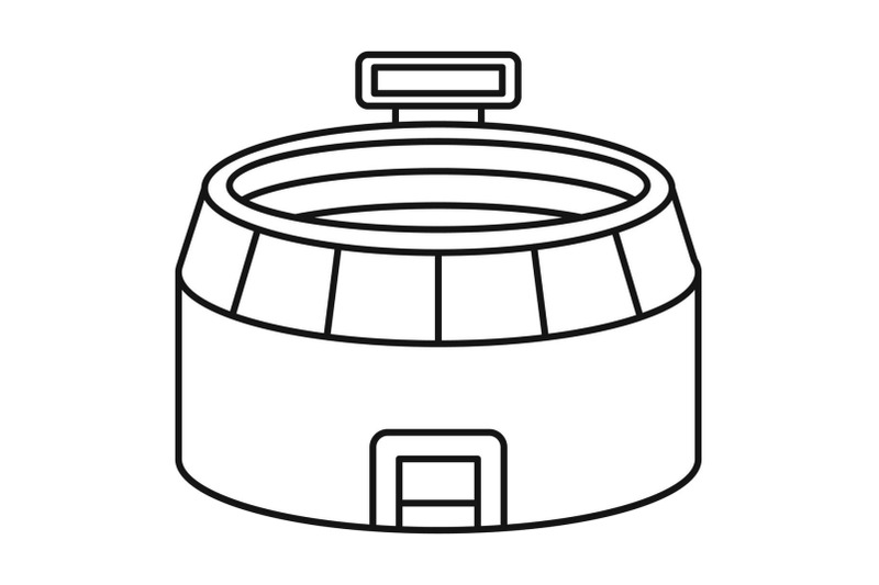 football-arena-icon-outline-style