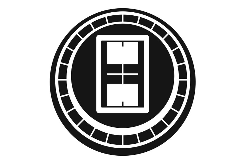volleyball-arena-icon-simple-style