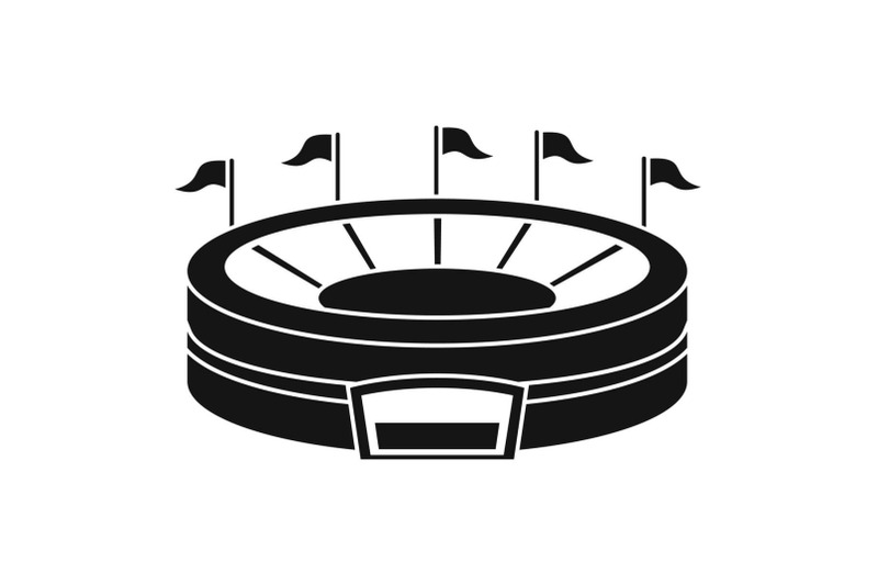 baseball-arena-icon-simple-style