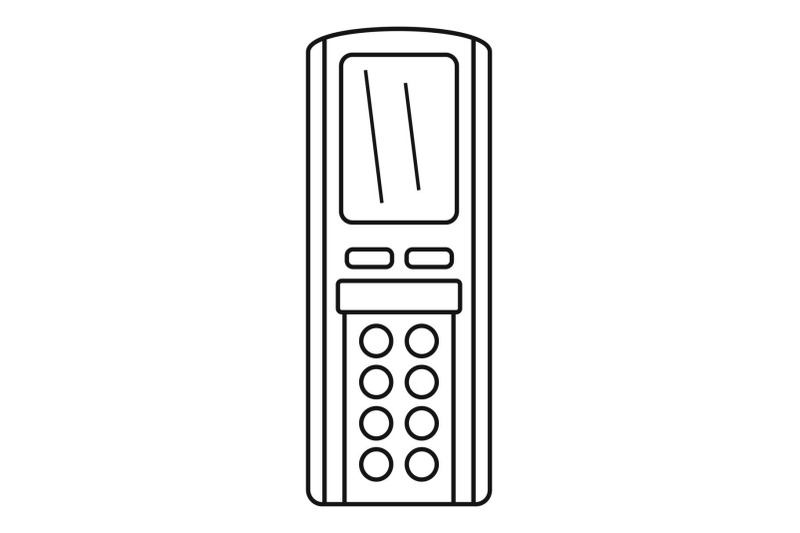 remote-control-conditioner-icon-outline-style