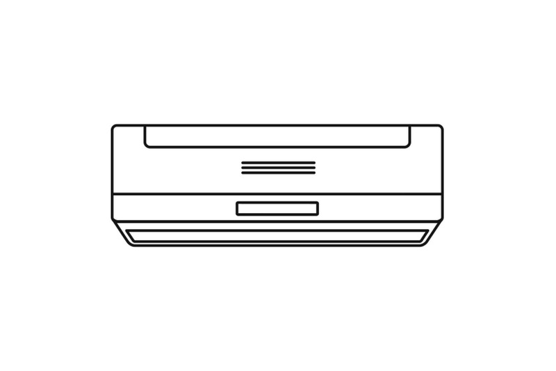 apartment-conditioner-icon-outline-style