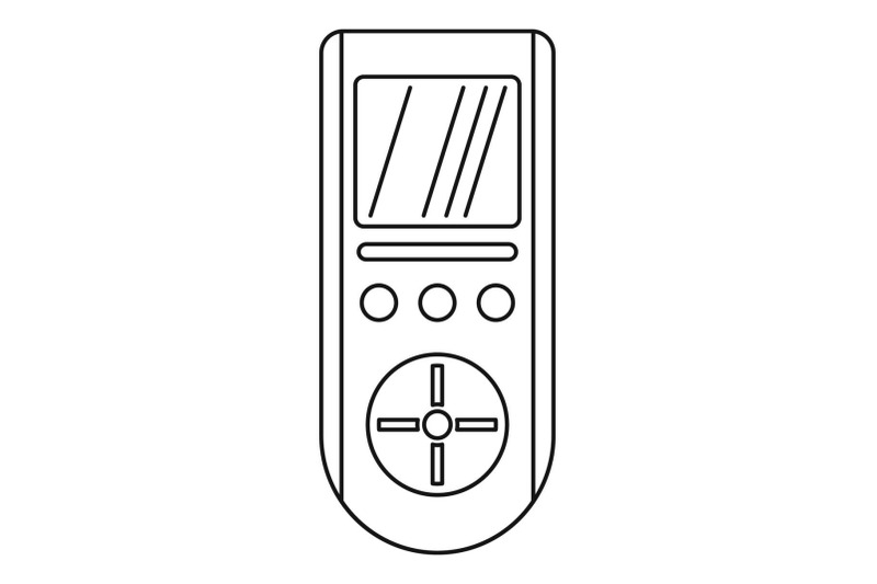 digital-remote-control-conditioner-icon-outline-style