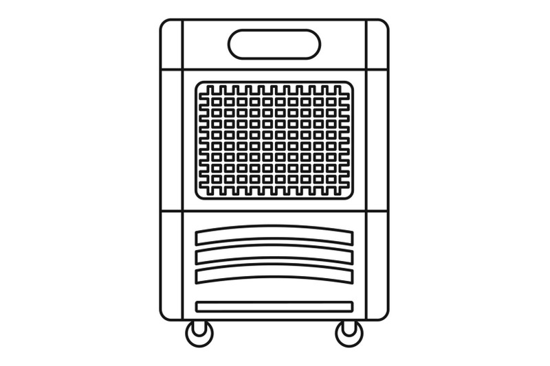 mobile-house-conditioner-icon-outline-style