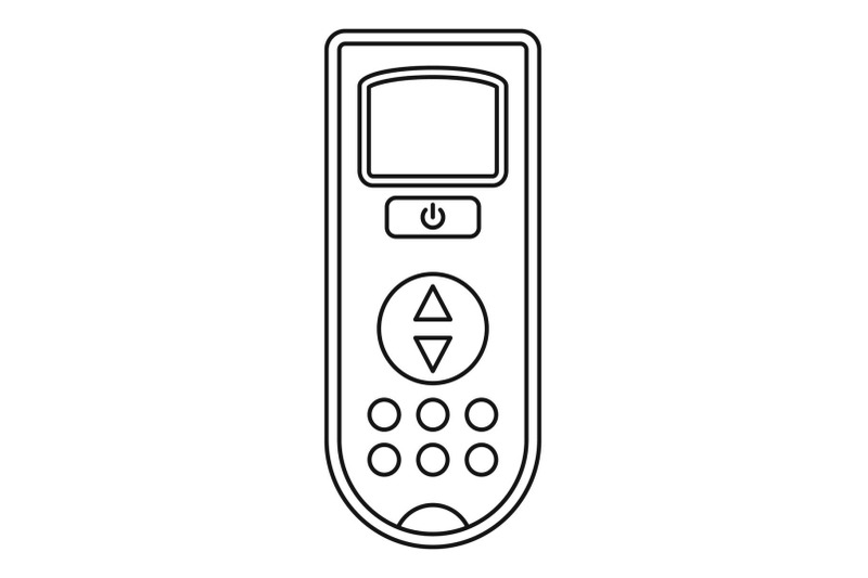 remote-control-conditioner-icon-outline-style