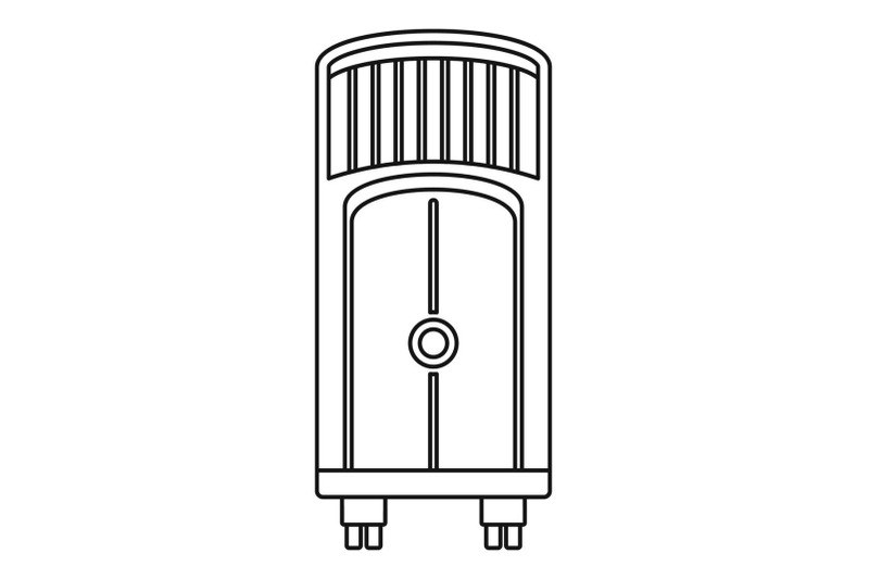 house-floor-conditioner-icon-outline-style