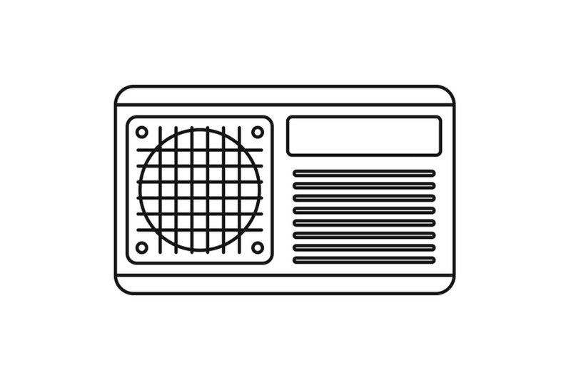 conditioner-fan-icon-outline-style