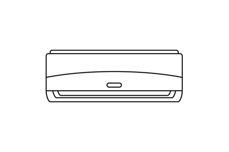 commercial-conditioner-icon-outline-style