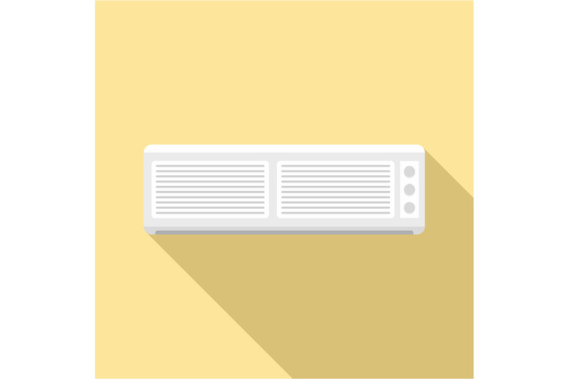 old-conditioner-icon-flat-style