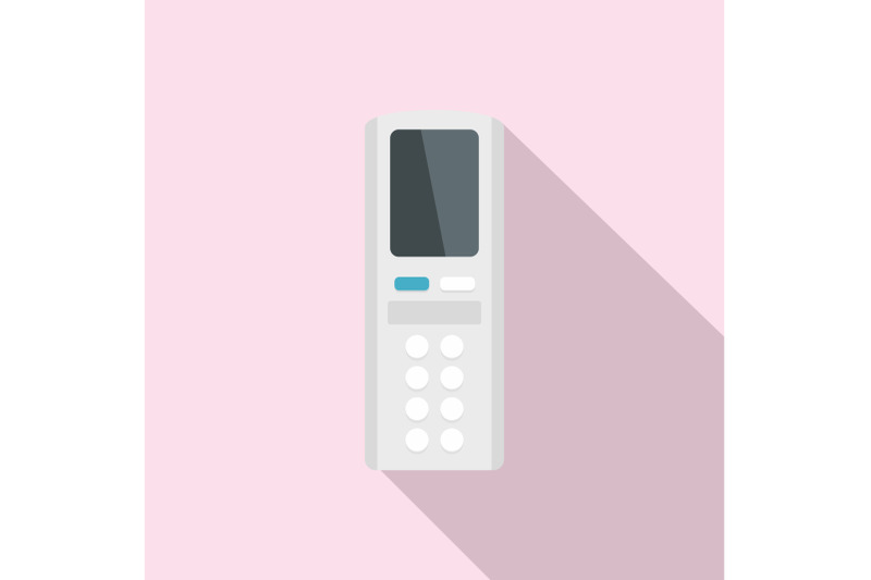 remote-control-conditioner-icon-flat-style