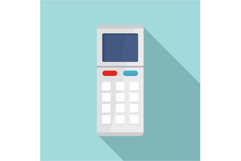 remote-control-air-conditioner-icon-flat-style