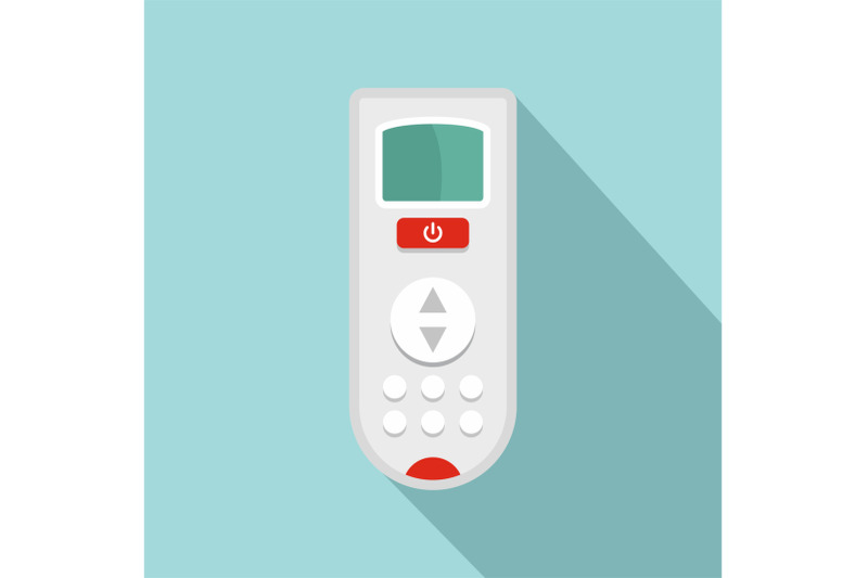remote-control-of-conditioner-icon-flat-style