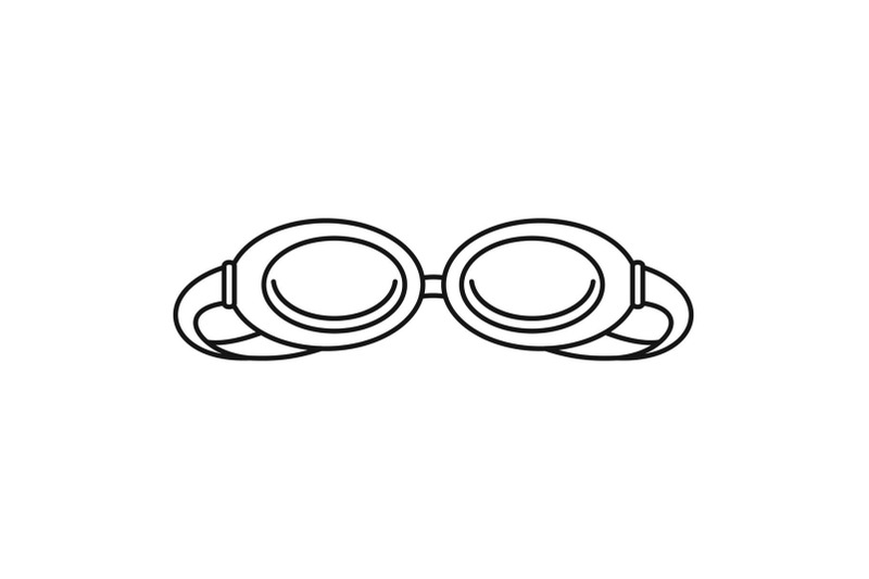 swim-glasses-icon-outline-style