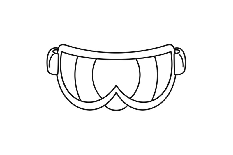 ski-glasses-icon-outline-style