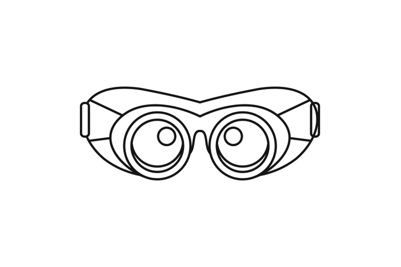 work-protect-glasses-icon-outline-style