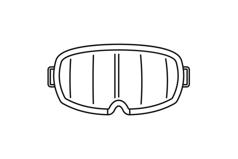 under-water-glass-mask-icon-outline-style