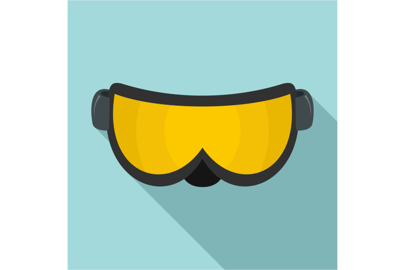 ski-glasses-icon-flat-style