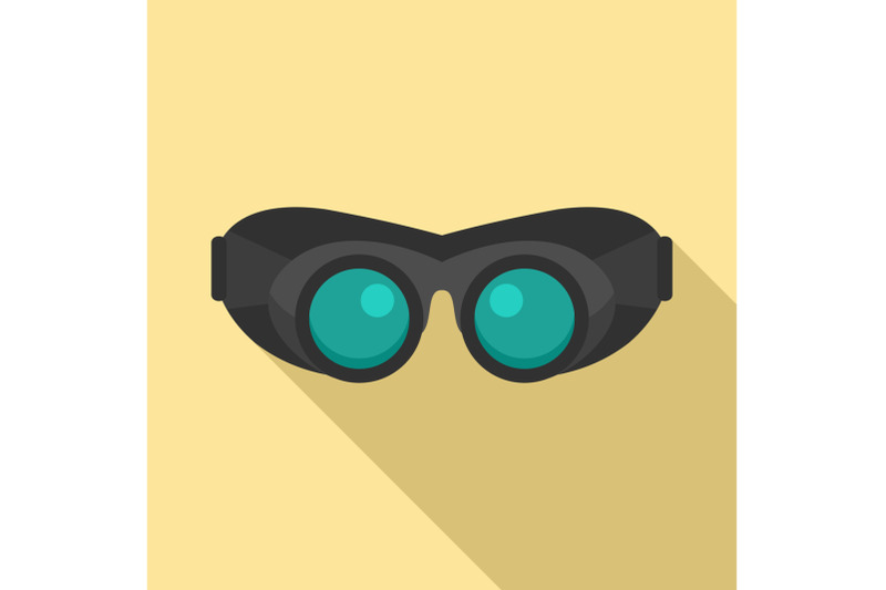 work-protect-glasses-icon-flat-style