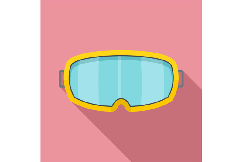 under-water-glass-mask-icon-flat-style