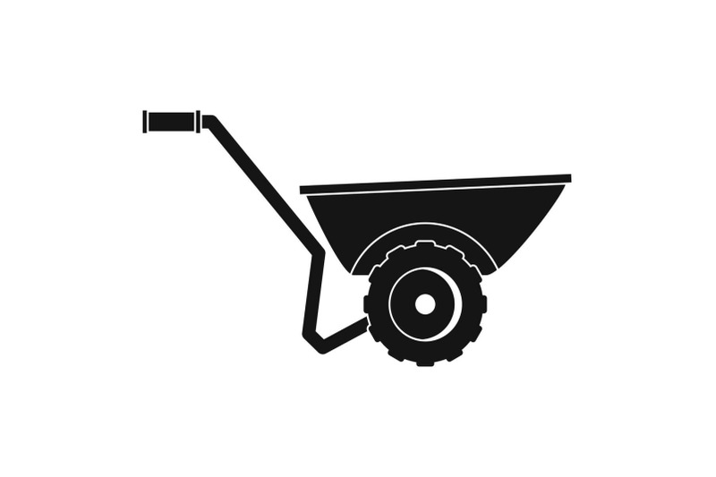 wheelbarrow-icon-simple-style