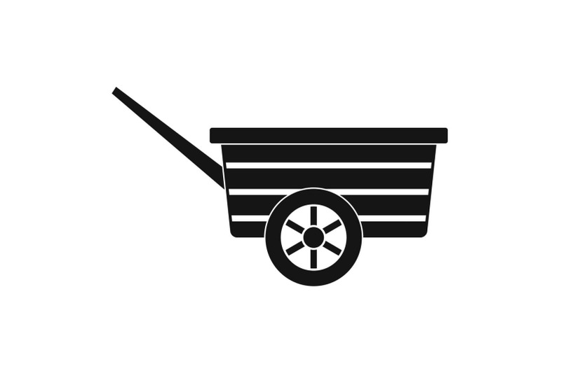 wood-wheelbarrow-icon-simple-style