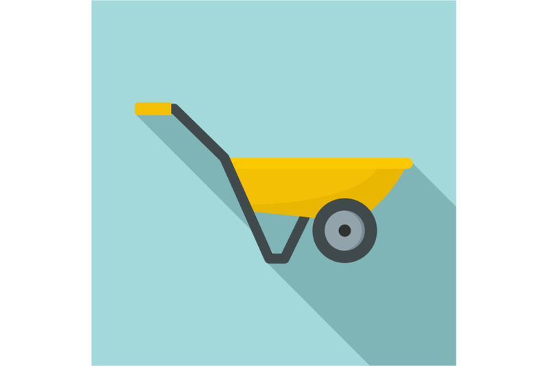 hand-truck-with-one-wheel-icon-flat-style