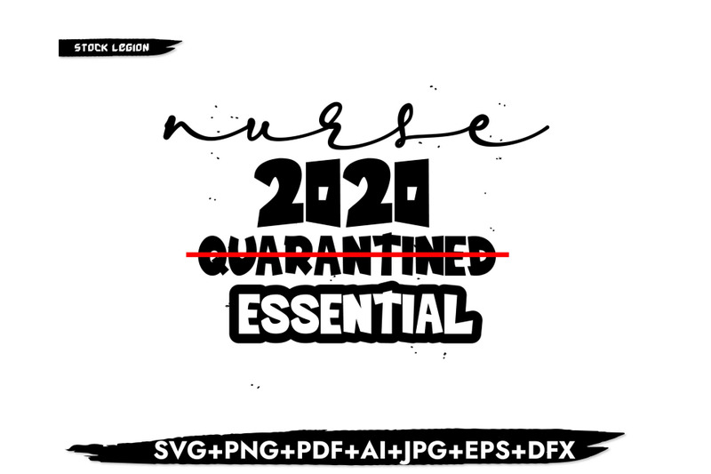 nurse-2020-essential-svg