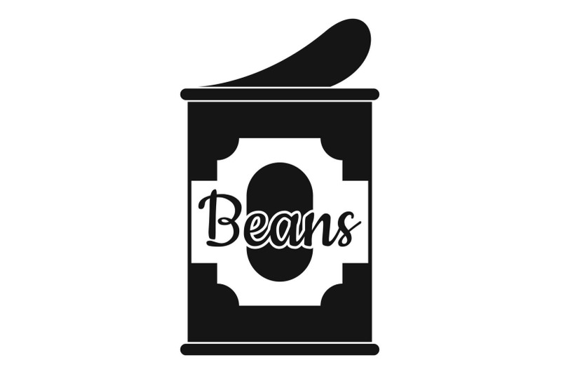 beans-tin-can-icon-simple-style