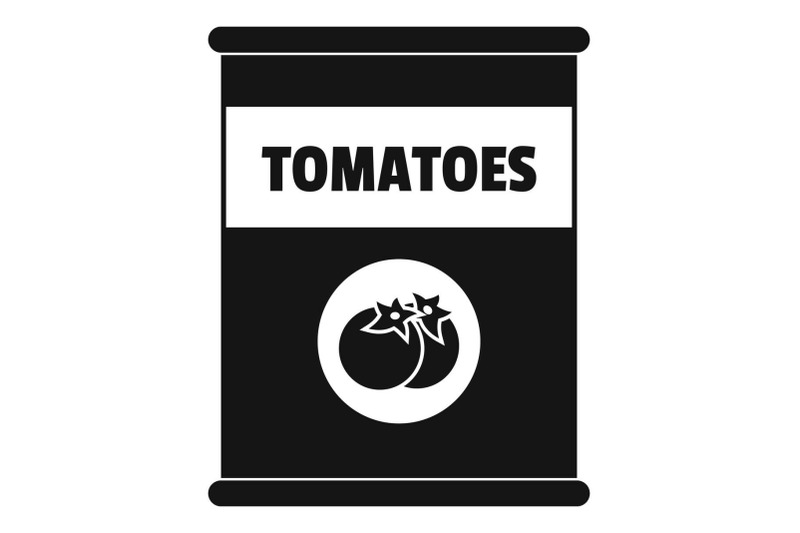 tomatoes-can-icon-simple-style