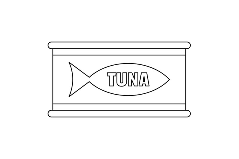 tuna-tin-can-icon-outline-style