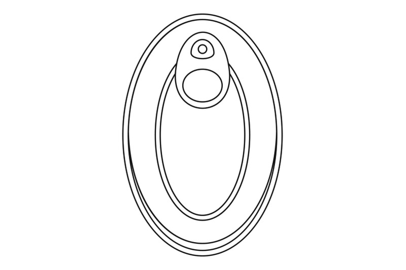 top-view-can-icon-outline-style