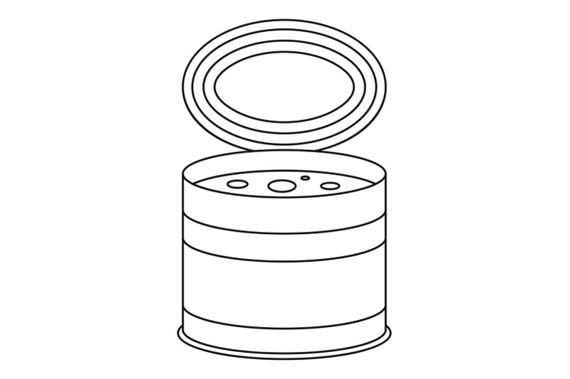 tomato-tin-can-icon-outline-style