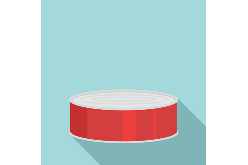 fish-in-tomato-tin-can-icon-flat-style