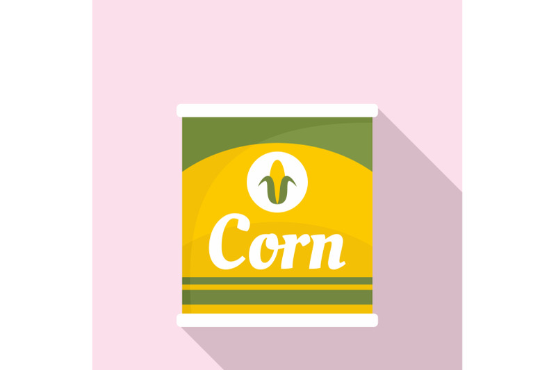 corn-can-icon-flat-style