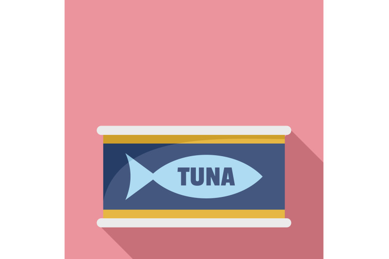 tuna-tin-can-icon-flat-style