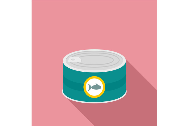 fish-tin-can-icon-flat-style