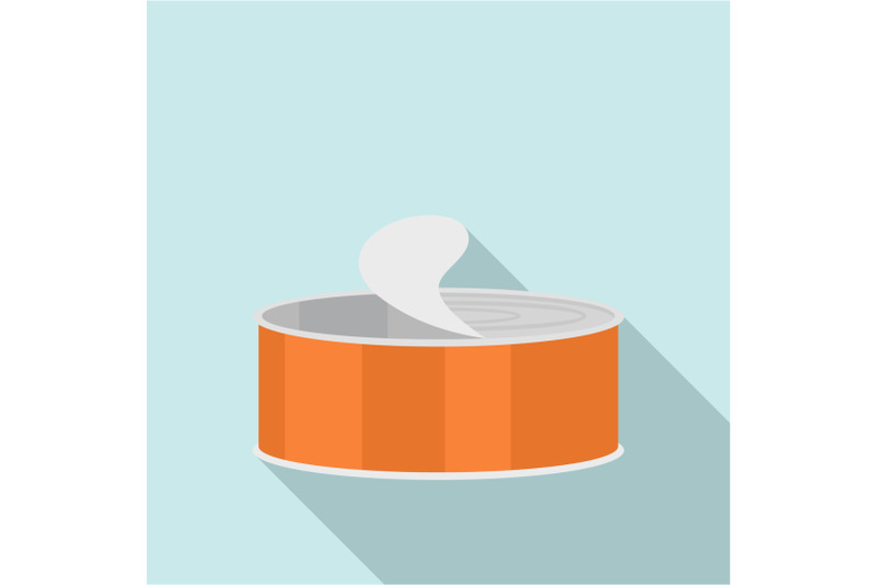 open-tin-can-icon-flat-style