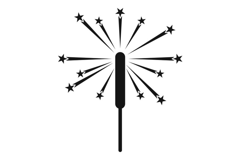 sparkler-icon-simple-style