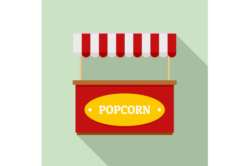 popcorn-street-shop-icon-flat-style