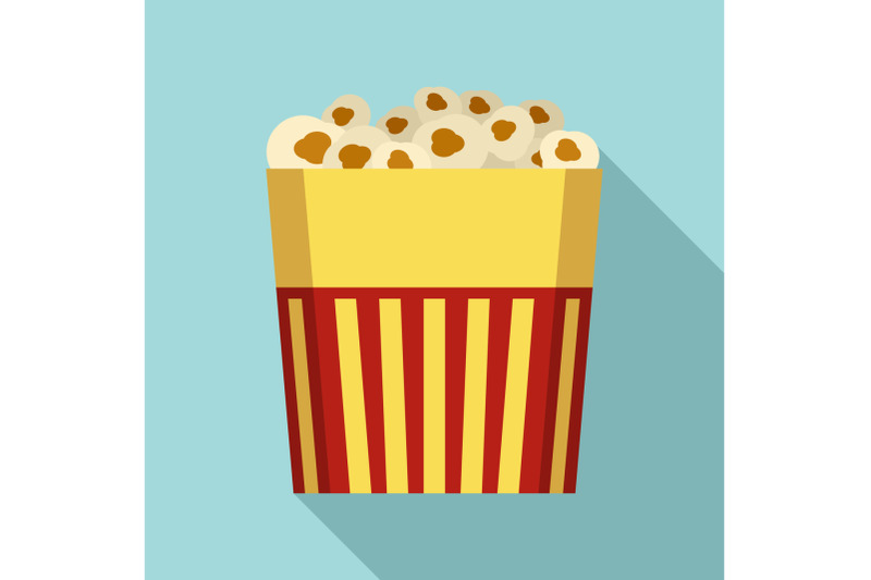 paper-popcorn-box-icon-flat-style