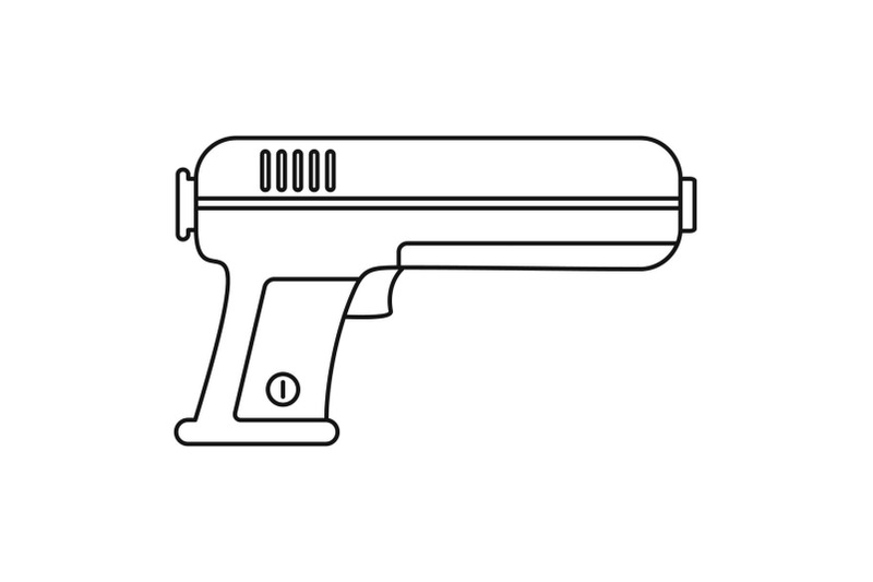 toy-water-gun-icon-outline-style