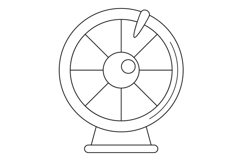 fortune-wheel-icon-outline-style