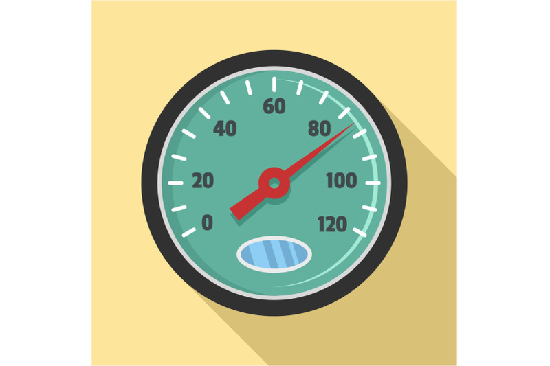 auto-speedometer-icon-flat-style